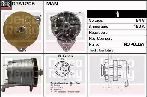 Remy DRA1205 - Alternator furqanavto.az