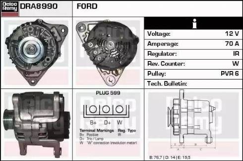 Remy DRA8990 - Alternator furqanavto.az