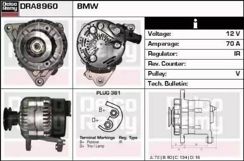 Remy DRA8960 - Alternator furqanavto.az