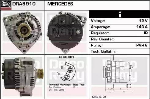 Remy DRA8910 - Alternator furqanavto.az