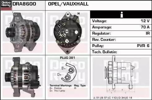 Remy DRA8600N - Alternator furqanavto.az