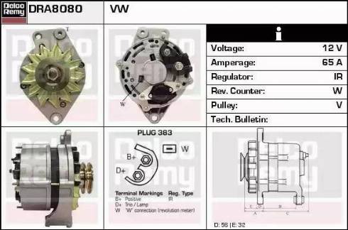 Remy DRA8080 - Alternator furqanavto.az