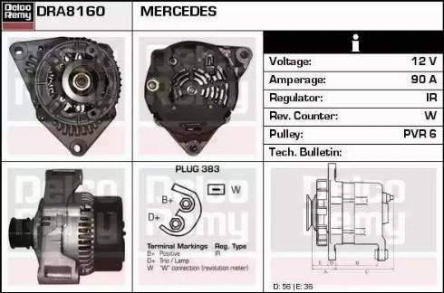 Remy DRA8160 - Alternator furqanavto.az