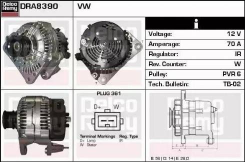 Remy DRA8390 - Alternator furqanavto.az