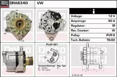 Remy DRA8340 - Alternator furqanavto.az