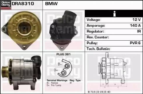 Remy DRA8310 - Alternator furqanavto.az