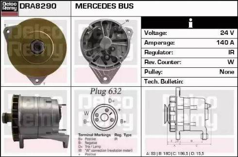 Remy DRA8290 - Alternator furqanavto.az