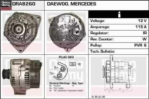 Remy DRA8260 - Alternator furqanavto.az