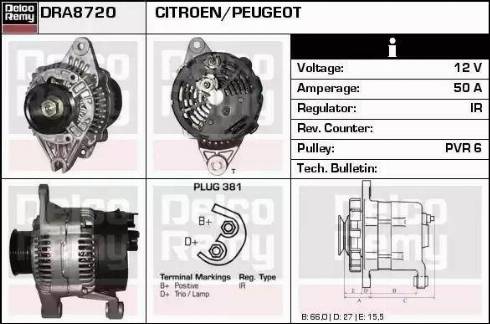 Remy DRA8720 - Alternator furqanavto.az