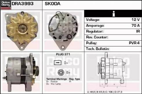 Remy DRA3993 - Alternator furqanavto.az