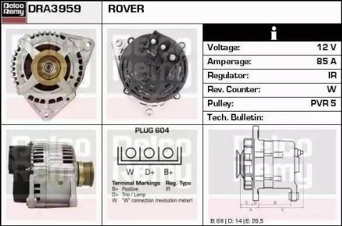 Remy DRA3959 - Alternator furqanavto.az