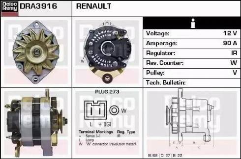 Remy DRA3916 - Alternator furqanavto.az