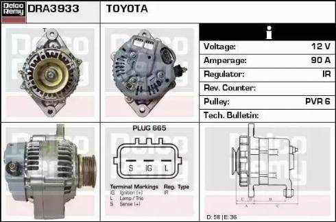 Remy DRA3933 - Alternator furqanavto.az