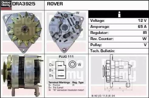 Remy DRA3925 - Alternator furqanavto.az