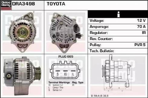 Remy DRA3498 - Alternator furqanavto.az