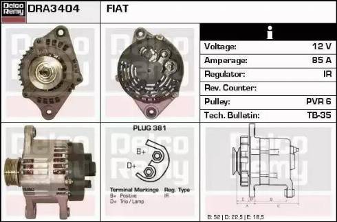 Remy DRA3404 - Alternator furqanavto.az