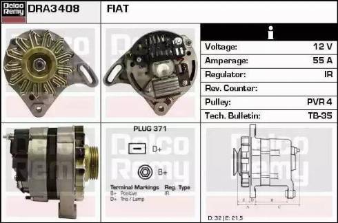 Remy DRA3408N - Alternator furqanavto.az