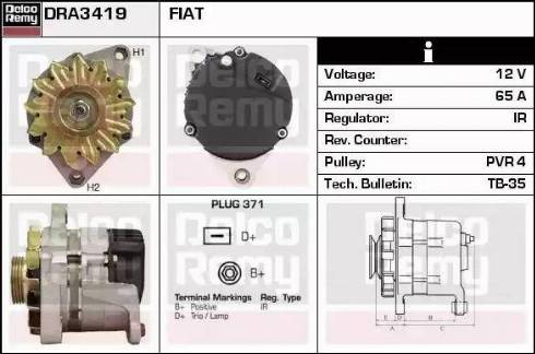 Remy DRA3419 - Alternator furqanavto.az