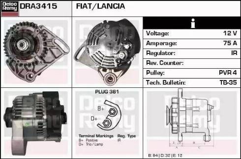 Remy DRA3415 - Alternator furqanavto.az