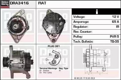 Remy DRA3416 - Alternator furqanavto.az