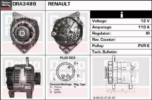 Remy DRA3489 - Alternator furqanavto.az