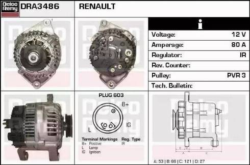 Remy DRA3486 - Alternator furqanavto.az