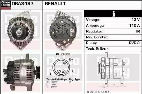 Remy DRA3487 - Alternator furqanavto.az