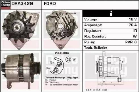 Remy DRA3429 - Alternator furqanavto.az