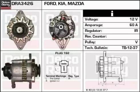 Remy DRA3426 - Alternator furqanavto.az