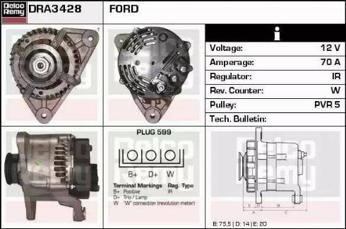 Remy DRA3428 - Alternator furqanavto.az