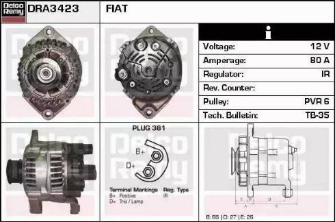 Remy DRA3423 - Alternator furqanavto.az