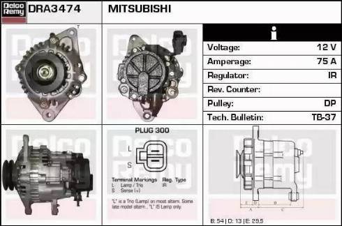 Remy DRA3474 - Alternator furqanavto.az