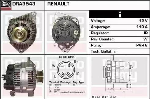 Remy DRA3543 - Alternator furqanavto.az