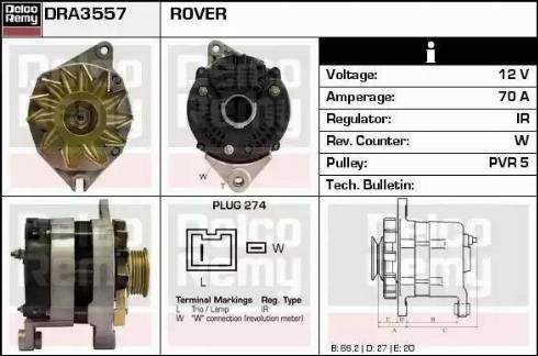 Remy DRA3557 - Alternator furqanavto.az