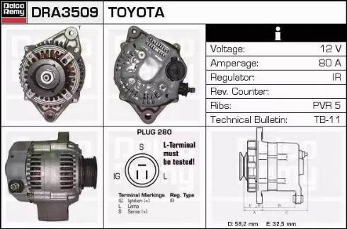 Remy DRA3509 - Alternator furqanavto.az