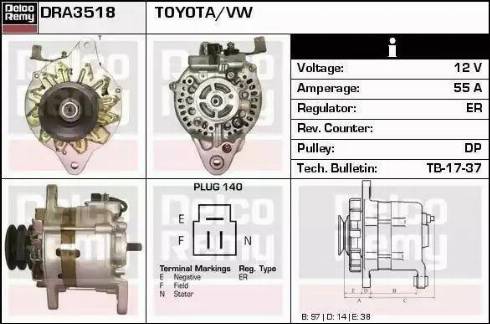 Remy DRA3518 - Alternator furqanavto.az