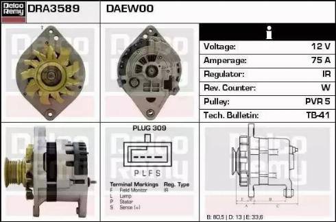 Remy DRA3589 - Alternator furqanavto.az