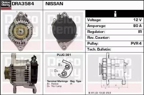 Remy DRA3584 - Alternator furqanavto.az