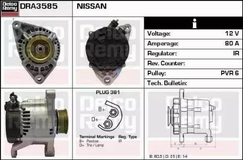 Remy DRA3585 - Alternator furqanavto.az