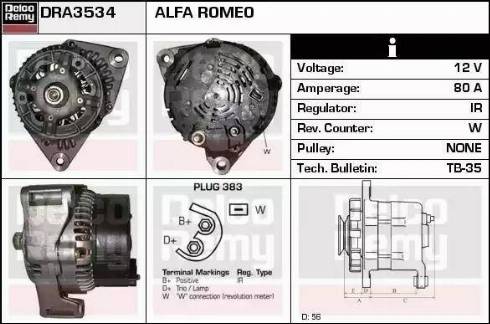 Remy DRA3534 - Alternator furqanavto.az