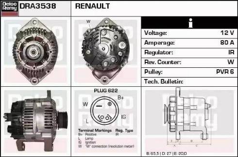 Remy DRA3538 - Alternator furqanavto.az