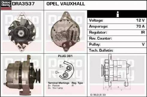 Remy DRA3537 - Alternator furqanavto.az