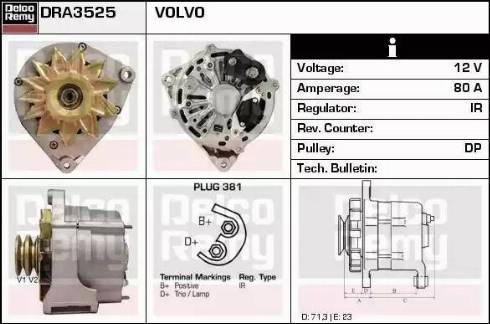 Remy DRA3525 - Alternator furqanavto.az