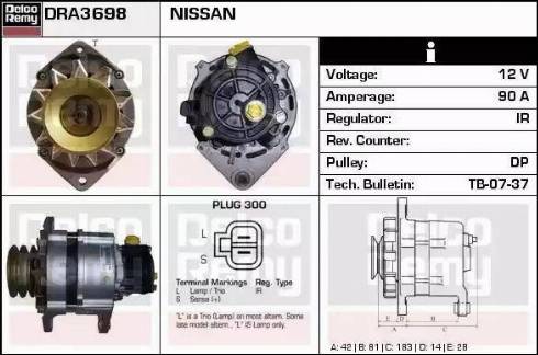 Remy DRA3698 - Alternator furqanavto.az