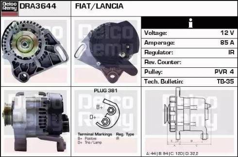 Remy DRA3644 - Alternator furqanavto.az