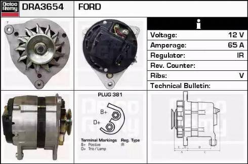 Remy DRA3654 - Alternator furqanavto.az