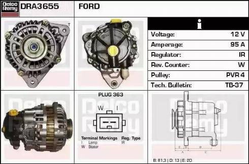 Remy DRA3655 - Alternator furqanavto.az