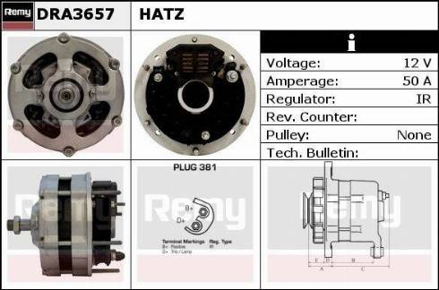 Remy DRA3657 - Alternator furqanavto.az