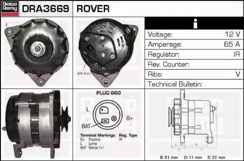 Remy DRA3669 - Alternator furqanavto.az