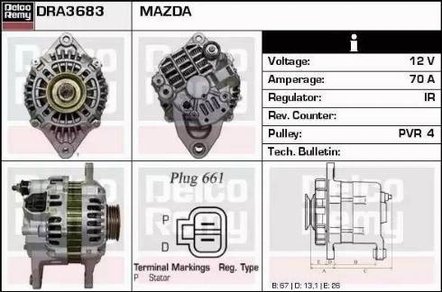 Remy DRA3683 - Alternator furqanavto.az